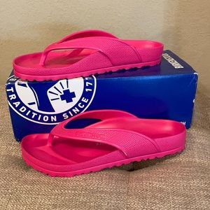 Birkenstock pink flips (watermelon Eva) waterproof
